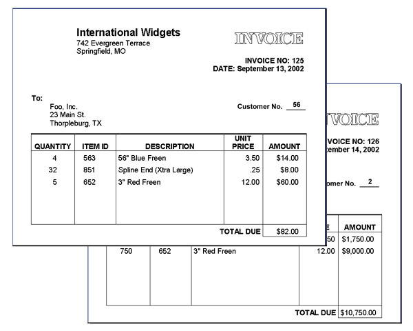 Figure A: Invoice